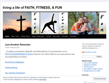 Tablet Screenshot of faithfitnessfun.wordpress.com