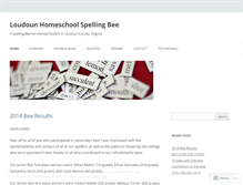 Tablet Screenshot of loudounhomeschoolspellingbee.wordpress.com