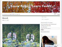 Tablet Screenshot of knowbetterlearnfaster.wordpress.com