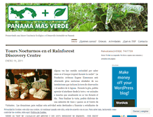 Tablet Screenshot of panamamasverde.wordpress.com