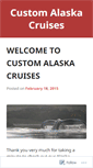 Mobile Screenshot of customalaskacruises.wordpress.com