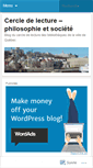 Mobile Screenshot of cerclequebec.wordpress.com