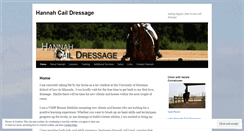 Desktop Screenshot of hannahcaildressage.wordpress.com