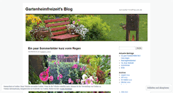 Desktop Screenshot of gartenheimfreizeit.wordpress.com