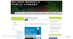 Desktop Screenshot of nelsonmandelapubliclibrary.wordpress.com