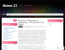 Tablet Screenshot of mummi23.wordpress.com