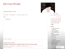 Tablet Screenshot of jamiewatson.wordpress.com