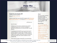 Tablet Screenshot of dizzysky.wordpress.com