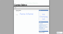 Desktop Screenshot of correiodiario.wordpress.com