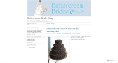 Desktop Screenshot of buttercreambride.wordpress.com
