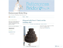 Tablet Screenshot of buttercreambride.wordpress.com