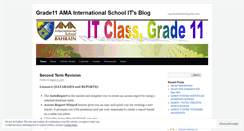 Desktop Screenshot of grade11ama.wordpress.com