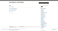 Desktop Screenshot of movimentsireformes.wordpress.com