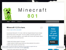 Tablet Screenshot of minecraft801.wordpress.com