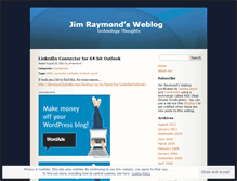 Tablet Screenshot of jimraymond.wordpress.com