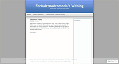 Desktop Screenshot of forbairtnadromoda.wordpress.com