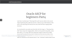 Desktop Screenshot of oracleapsassistance.wordpress.com