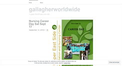 Desktop Screenshot of gallagherworldwide.wordpress.com