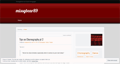 Desktop Screenshot of missgbear89.wordpress.com