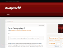 Tablet Screenshot of missgbear89.wordpress.com
