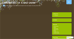 Desktop Screenshot of chronicalsofabadsahm.wordpress.com