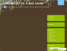 Tablet Screenshot of chronicalsofabadsahm.wordpress.com