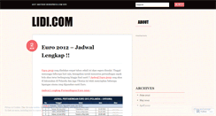 Desktop Screenshot of lidicom.wordpress.com