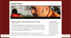 Desktop Screenshot of joaquinperles.wordpress.com