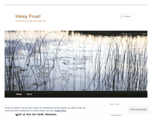 Tablet Screenshot of haleyfrost.wordpress.com