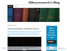 Tablet Screenshot of hilarysexmovie.wordpress.com