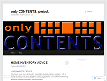 Tablet Screenshot of onlycontents.wordpress.com