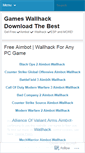 Mobile Screenshot of gameswallhack.wordpress.com
