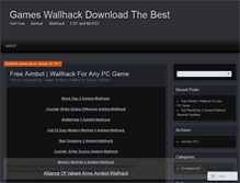 Tablet Screenshot of gameswallhack.wordpress.com