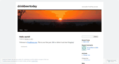 Desktop Screenshot of drinkbeertoday.wordpress.com