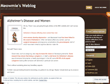 Tablet Screenshot of meowmie.wordpress.com