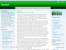 Tablet Screenshot of dimensi5.wordpress.com