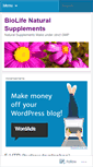 Mobile Screenshot of biolifenaturalsupplements.wordpress.com