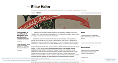 Desktop Screenshot of elisehahn.wordpress.com