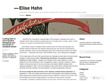 Tablet Screenshot of elisehahn.wordpress.com