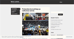 Desktop Screenshot of markolauhiala.wordpress.com