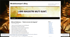 Desktop Screenshot of mirabilissemper.wordpress.com