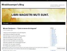 Tablet Screenshot of mirabilissemper.wordpress.com