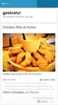 Mobile Screenshot of geekiaful.wordpress.com