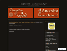 Tablet Screenshot of daughtersofisisinc.wordpress.com