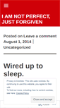 Mobile Screenshot of notperfectjustforgiven.wordpress.com