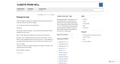 Desktop Screenshot of clientsfromhell.wordpress.com