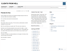 Tablet Screenshot of clientsfromhell.wordpress.com