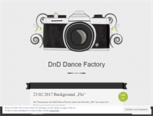 Tablet Screenshot of dnddancefactory.wordpress.com