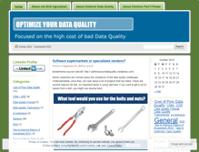 Tablet Screenshot of optimizeyourdataquality.wordpress.com