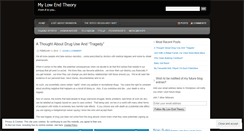 Desktop Screenshot of mylowendtheory.wordpress.com